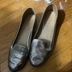Silver JCrew Flats
